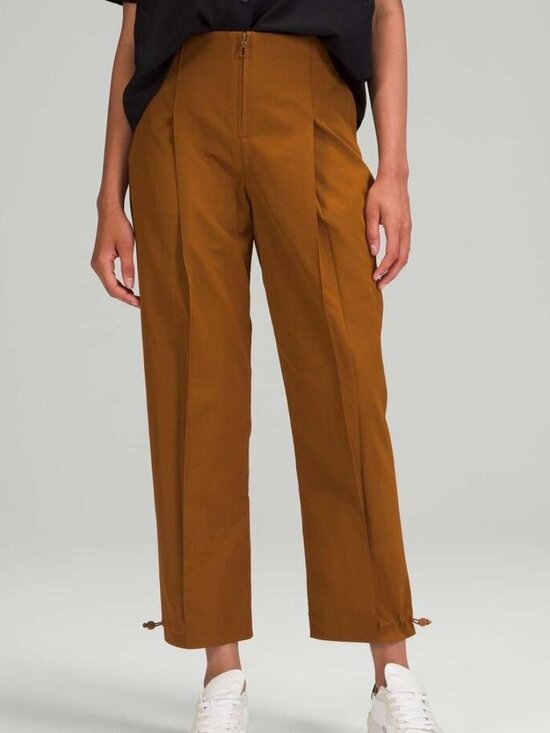 lululemon athletica Pants - Lululemon Twill Trouser 7/8 Copper Brown